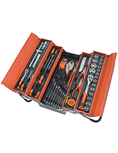 Caja de Herramientas Maletín Portátil Caja 85 Herramientas de Ferretería