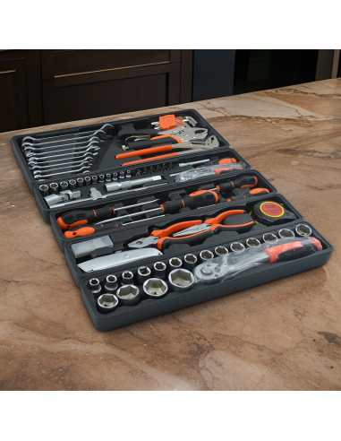 Caja de Herramientas Maletín Portátil Caja 85...