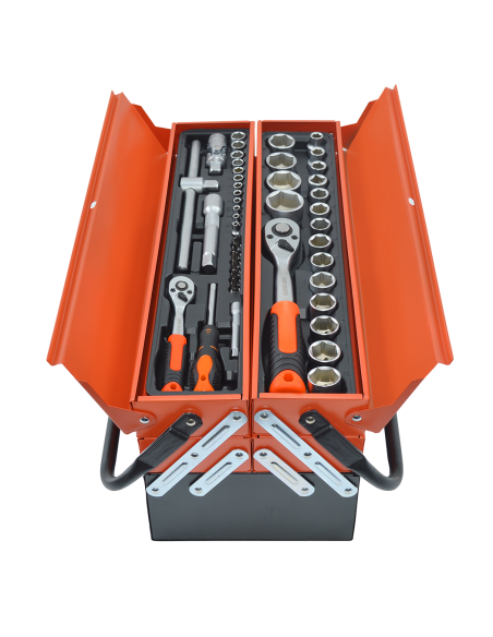 Caja de Herramientas Maletín Portátil Caja 85 Herramientas de Ferretería