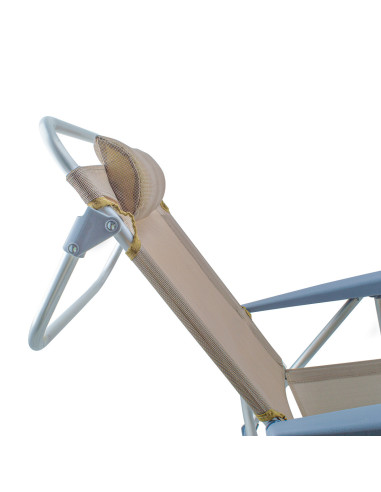 Silla de playa Spiaggina en Textilene con cojín...