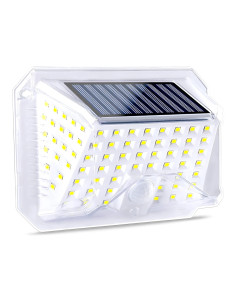Lámpara solar LED de pared aplique Luz Fría con sensor de...