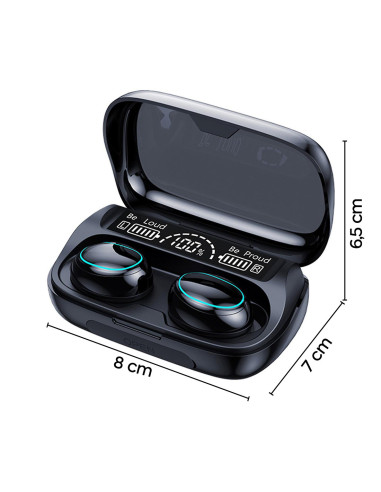 Auriculares táctiles inalámbricos Bluetooth 5.3...