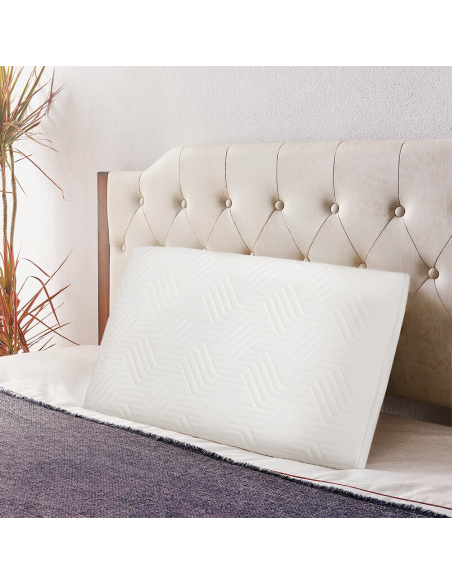 4 almohadas cervicales viscoelástica 11cm altura frescura respirable y aloe vera