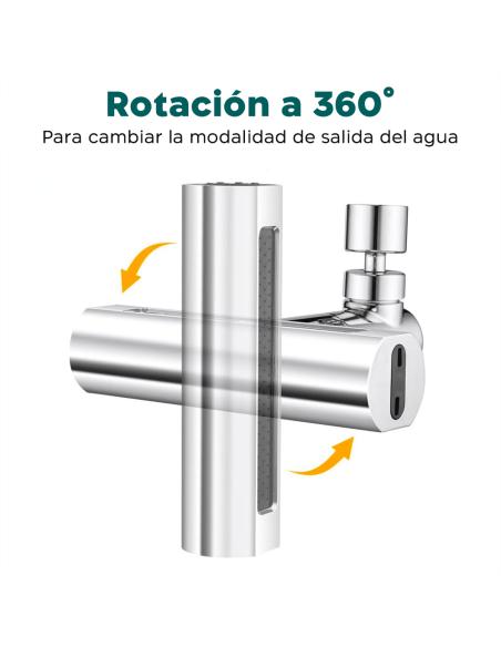 Grifo de cocina extensión de fregadero o baño multifunción con rotación de 360°