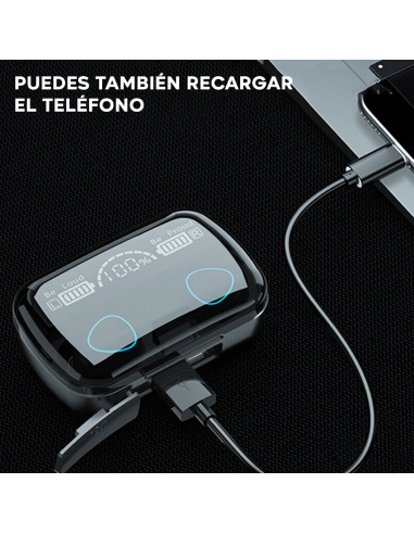 Auriculares táctiles inalámbricos Bluetooth 5.3...