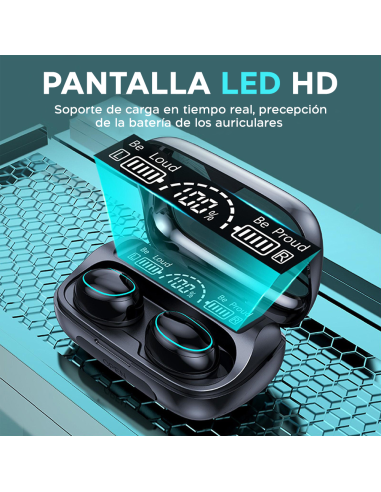 Auriculares táctiles inalámbricos Bluetooth 5.3...