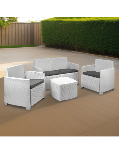 Set jardín Salón COMO Sofá Sillones Mesa...