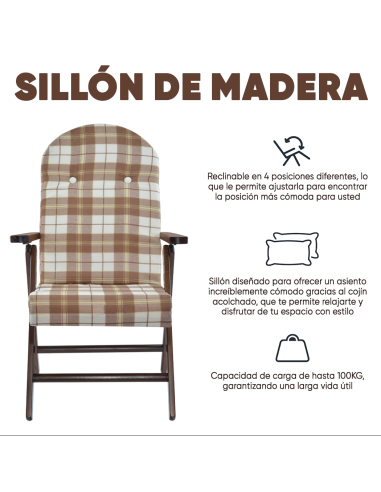 Sillón de Madera MASLEGNO AMALFI Sillón...