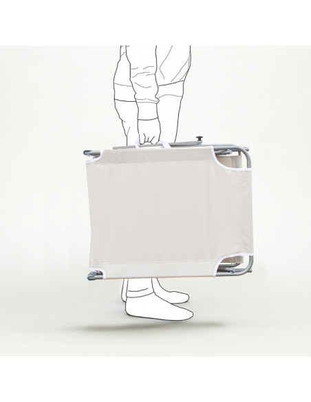 Set 2 Tumbonas plegables 2309 respaldo reclinable de acero 4 posiciones