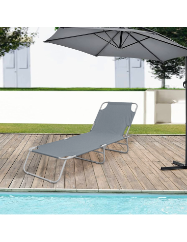 Set 2 Tumbonas plegables 2309 respaldo...