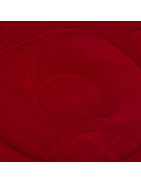 Sillón Inflable con Reposapiés Sofá Moderno en Tela Aterciopelada Portátil