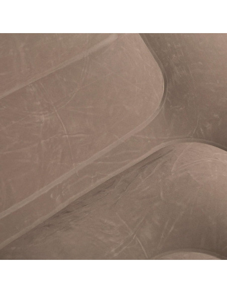 Sillón Inflable con Reposapiés Sofá Moderno en Tela Aterciopelada Portátil