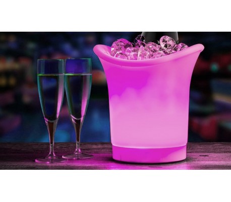 Cubitera LED con cambio de color automático - Accesorio ideal para fiestas y eventos