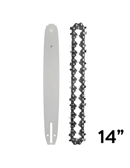 Kit Cadena Barra 14 Pulgadas Repuesto para Motosierra a Batería 350mm Sin Cables