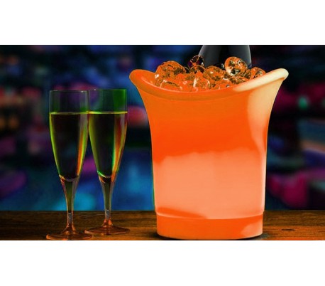 Cubitera LED con cambio de color automático - Accesorio ideal para fiestas y eventos