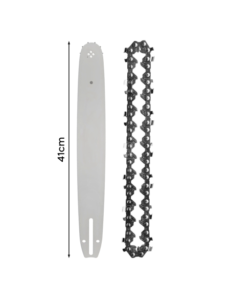 Kit Cadena Barra 14 Pulgadas Repuesto para Motosierra a Batería 350mm Sin Cables