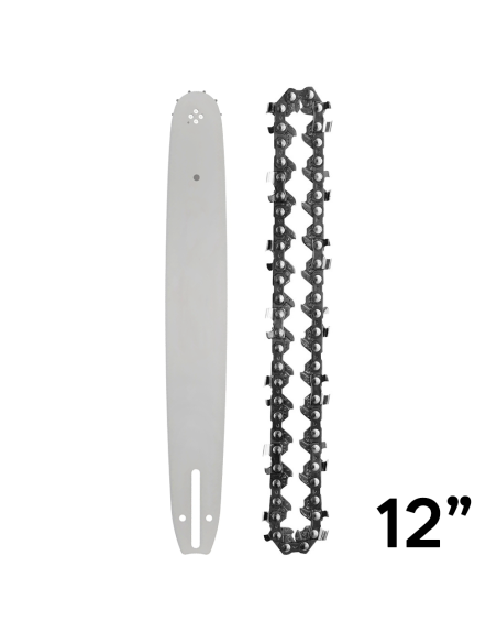 Kit Cadena Barra 12 Pulgadas Repuesto para Motosierra a Batería 300mm Sin Cables