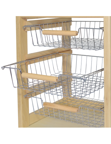 Carrito Panero 3 Cajones Portabotellas con...