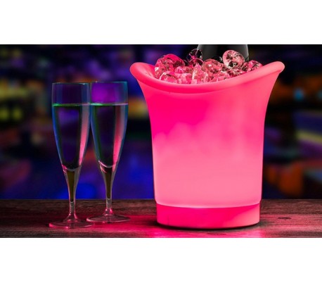 Cubitera LED con cambio de color automático - Accesorio ideal para fiestas y eventos