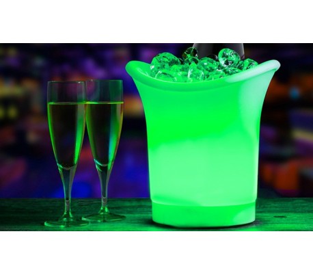 Cubitera LED con cambio de color automático - Accesorio ideal para fiestas y eventos