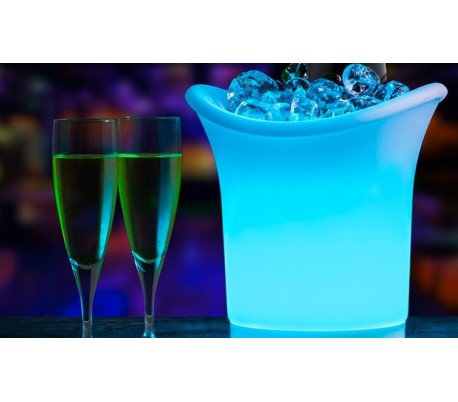 Cubitera LED con cambio de color automático - Accesorio ideal para fiestas y eventos