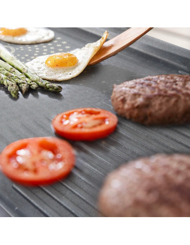 Plancha Eléctrica Aluminio Antiadherente...