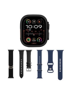 Smartwatch Ultra 49mm 4 Correas Llamadas y Aplicaciones iOS y Android 4 en 1