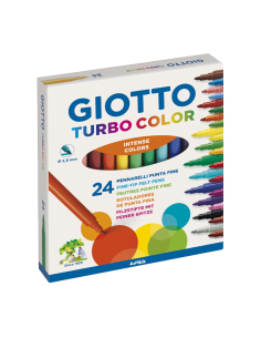 Giotto Turbo Color 24 Rotuladores Punta Fina de 2,8 mm...