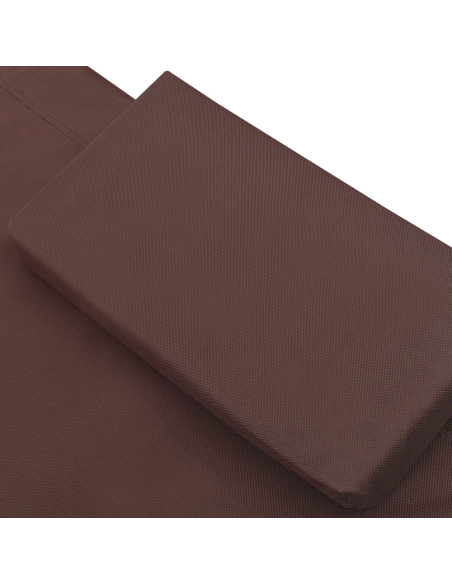 Tumbona Doble para Exteriores PARADISE con Toldo Parasol Cojines 155x173x200