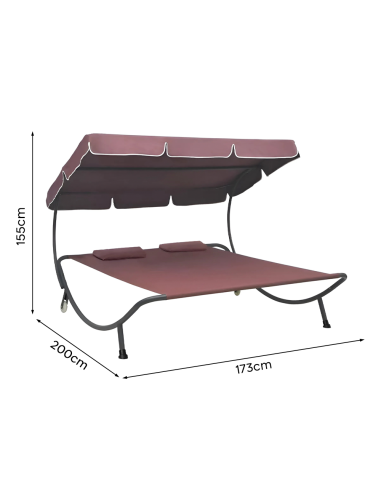 Tumbona Doble para Exteriores PARADISE con...