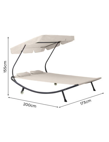 Tumbona Doble para Exteriores PARADISE con...