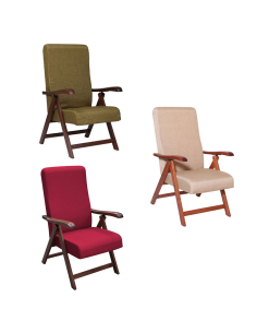 Sillón de Madera de Haya Nogal Miami MAS272 Respaldo...