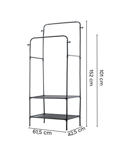 Estantería Multifunción Zapatero Perchero y...