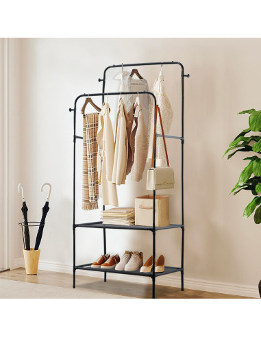 Estantería Multifunción Zapatero Perchero y...