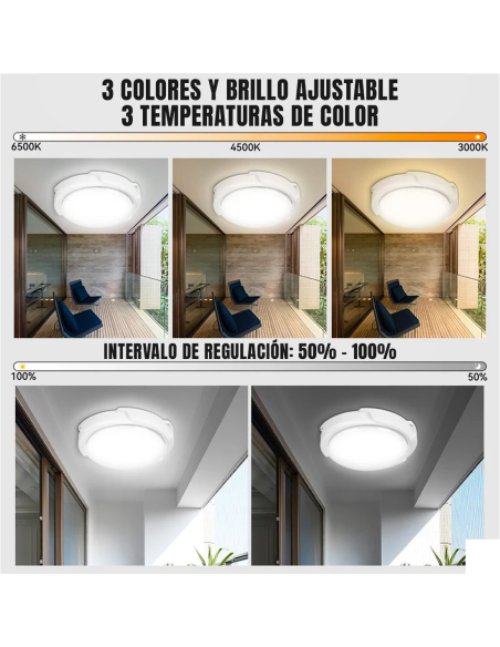 Lámpara Plafoniera LED 200W 8000mAh IP54 con Panel Solar 6V y Control Remoto