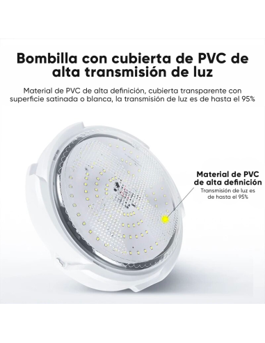 Lámpara Plafoniera LED 200W 8000mAh IP54 con...