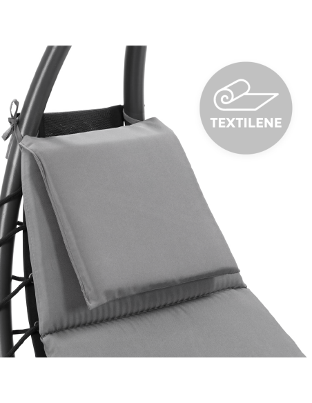 Silla playa con sombrilla parasol BALI Hamaca de acero para exterior 165x98x180