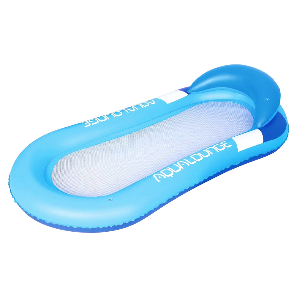 Colchoneta inflable con red tumbona con cojín para playa o piscina 167x85 - Imagen 12 de 18