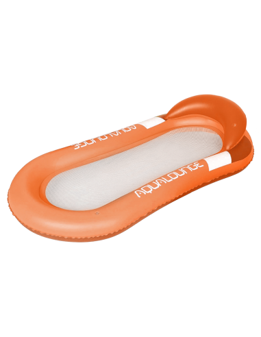 Colchoneta inflable con red tumbona con cojín...