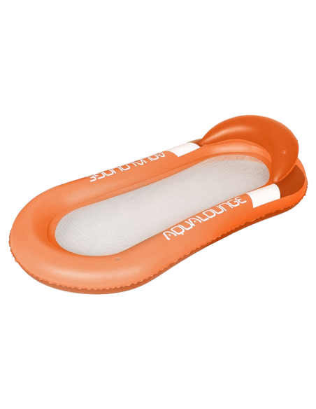 Colchoneta inflable con red tumbona con cojín para playa o piscina 167x85