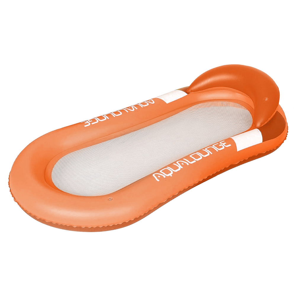 Colchoneta inflable con red tumbona con cojín para playa o piscina 167x85 - Imagen 17 de 18