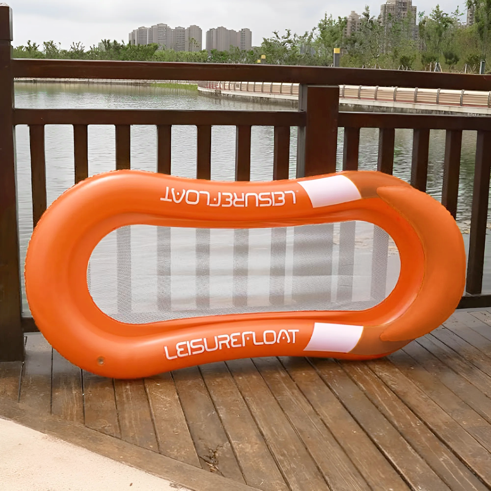 Colchoneta inflable con red tumbona con cojín para playa o piscina 167x85 - Imagen 18 de 18