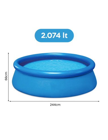 Piscina Autoportante Redonda Anillo Inflable...