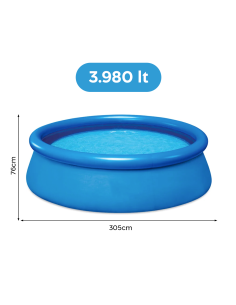 Piscina Autoportante Redonda Anillo Inflable PVC BL572 y... 2