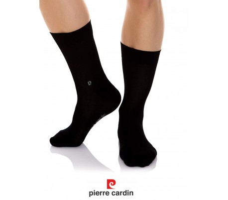 PC 101 Pack de 3 pares de calcetines de color negro hechos de algodón PIERRE CARDIN - Ropa interior masculina