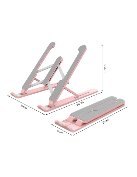 Soporte plegable para PC portátil antideslizante Inclinación de 6 niveles