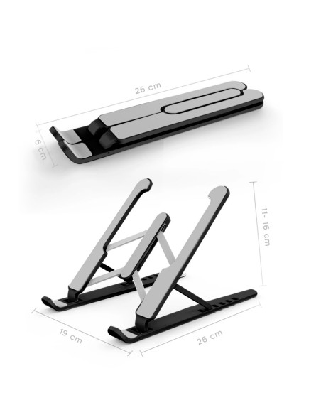 Soporte plegable para PC portátil antideslizante Inclinación de 6 niveles