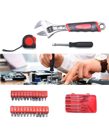 Caja herramientas con carrito 849 Uds. Maleta...