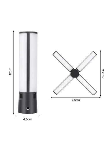Luz LED Plegable Recargable Iluminación para...