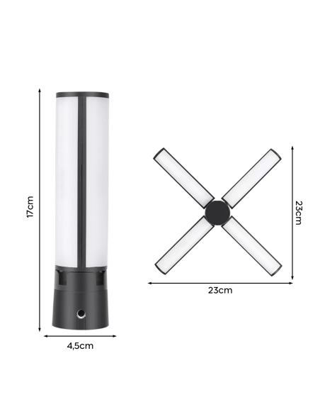 Luz LED Plegable Recargable Iluminación para Foto y Video Lámpara Portátil 5V